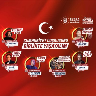 29 EKİM CUMHURİYET BAYRAMI 101. YIL KUTLAMA PROGRAMI